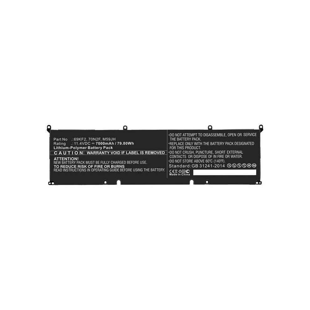 Coreparts Laptop Battery 69Wh Li-Pol 11.55V 6000Mah Black 5715063510698