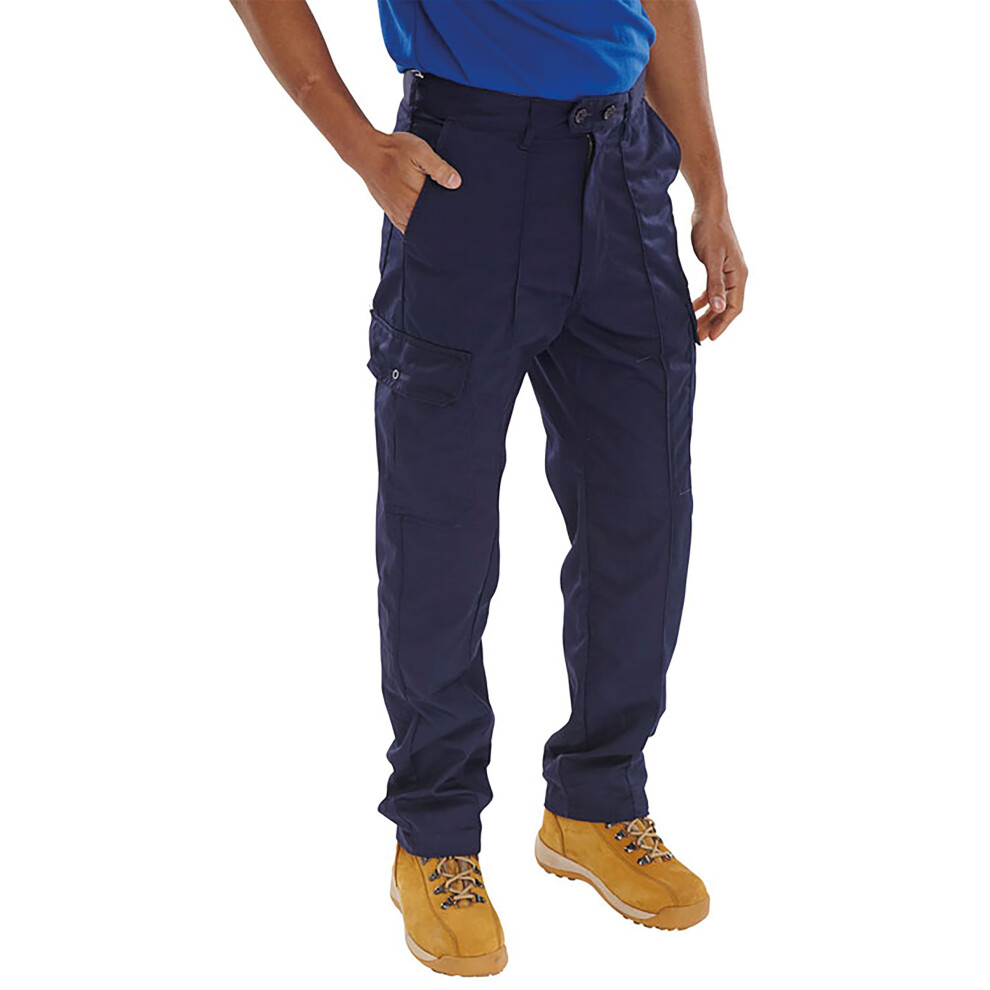 Beeswift Super Click Drivers Trousers Navy Blue 52T Pcthwn52t 5030566132001