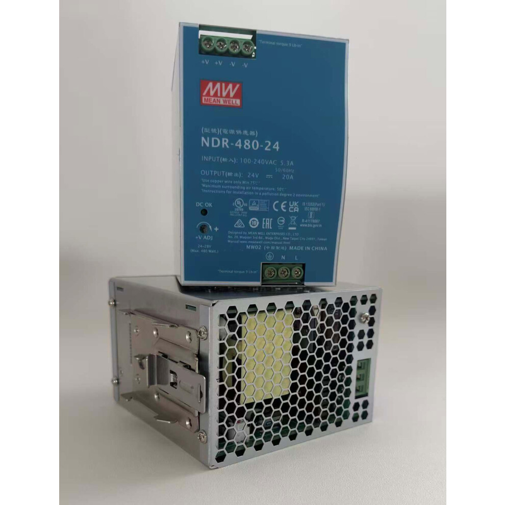 Ernitec Dc Single Output Industrial Din Rail Power Supply Units - 24V 5715328119284