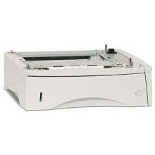 HP 500-sheet paper feeder compatible with HP LaserJet printers supports media sizes A5 to A3 dimensions 543 x 588 x 102 mm.