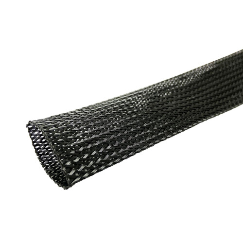 MicroConnect Polyester Expandable Cable Sleeve Diameter:Ã20mm Length:50m Roll Cut table tight
