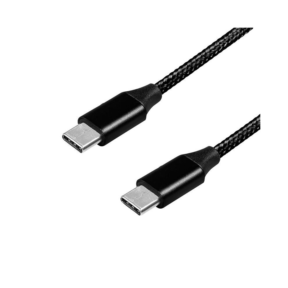 Logilink Usb 2.0 Type-C Cable C/M To Usb-C/M Metal Fabric 1 M Black 4052792052817