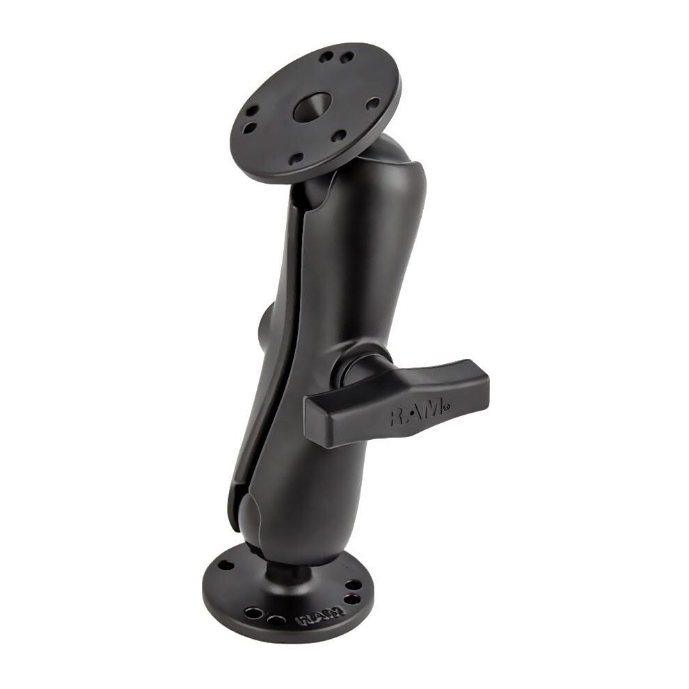 Ram Mounts Ram Double Ball Mount With Two Round Plates 793442001017