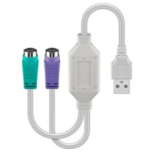 MicroConnect USB A to 2 x PS/2 adapter