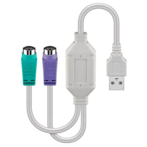 MicroConnect USB A to 2 x PS/2 adapter