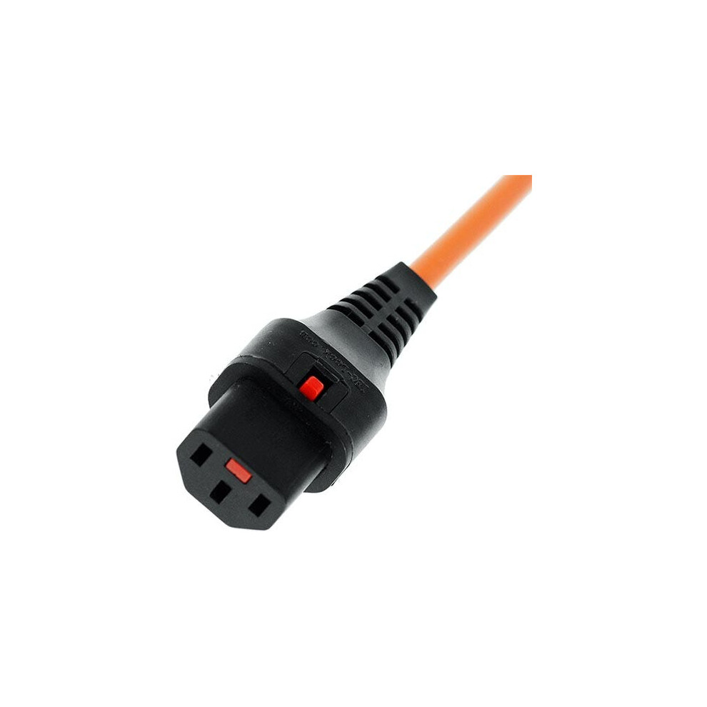 Scolmore 0.5M C14 - C13 Lock Pvc 1.0Mm Power Lead Orange 5055112822359