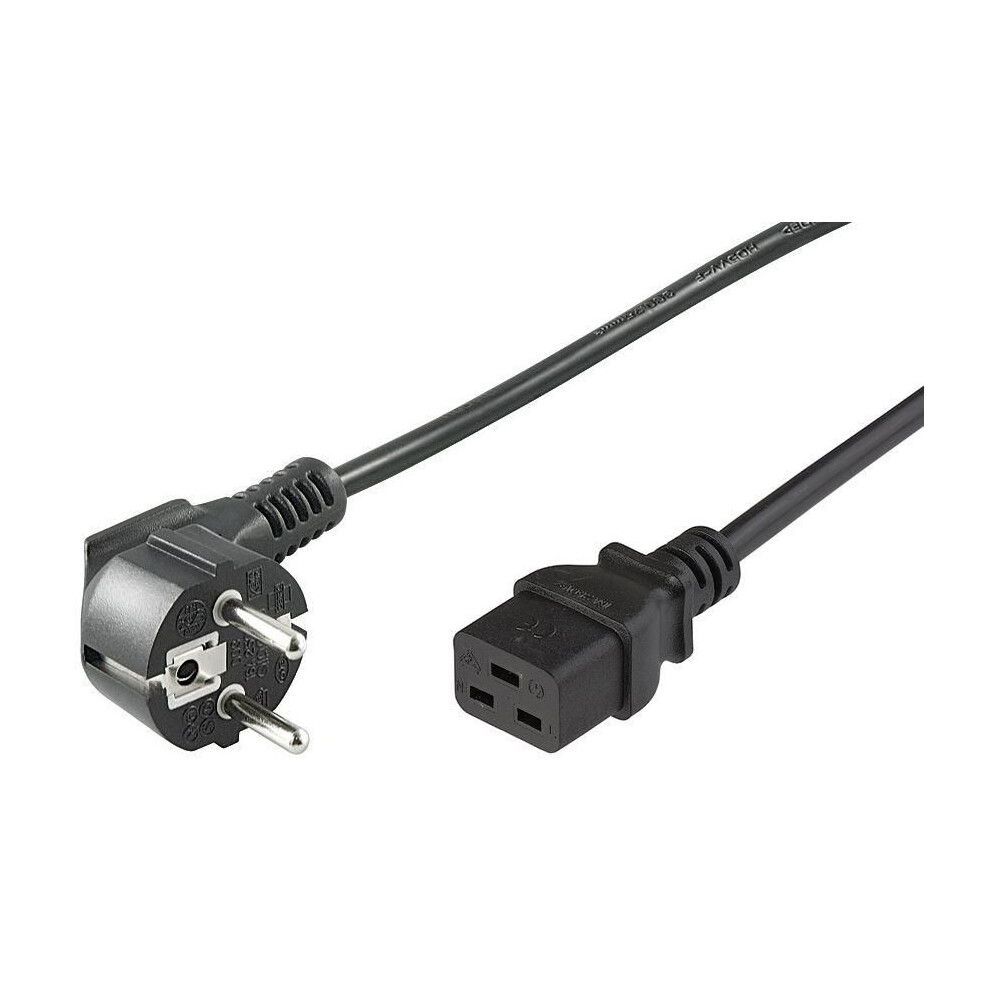 Microconnect Power Cord Schuko Angled - C19 0.5M 5706998900142