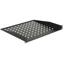 Lanview by Logon 1U 19" D=400mm RACK MOUNT SHELF BLACK