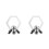 Sterling Silver Bee And Honeycomb Design Stud Earrings 1