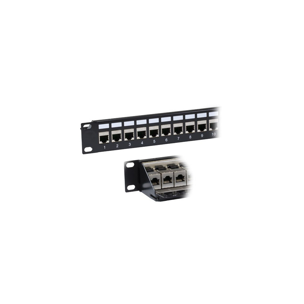 Cablenet 24 Port Cat6a Ftp 1U Coupler Panel 5056750316354