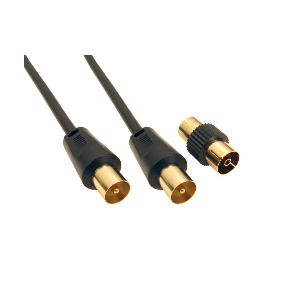 Cdl 10M Tv +Female Coupler - Black 5055781201240