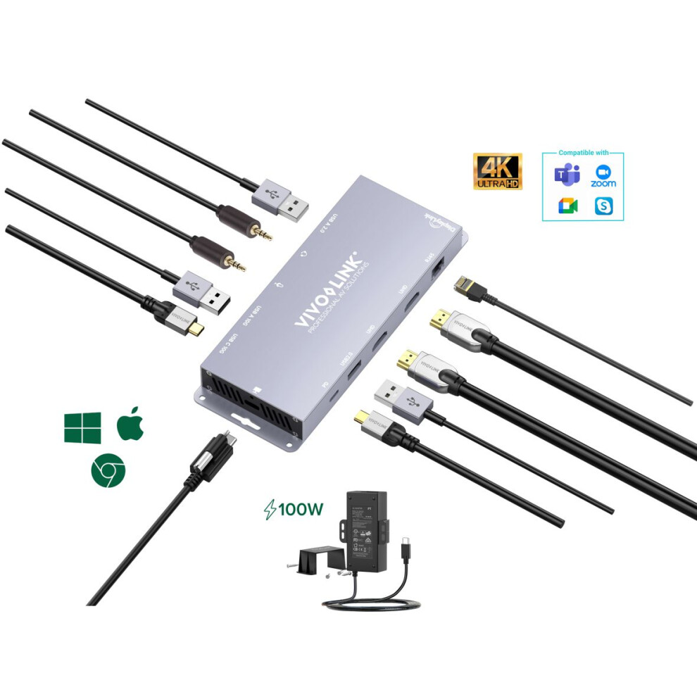 Vivolink Usb-C Hub For Conference System (Dual Hdmi) 5715063070536