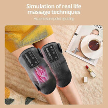 EMS Thermal Knee Massager Electric Micro-current Leg Joint Elbow Heating Massage Arthritis Therapy Pain Relief Knee Pad Support