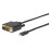 MicroConnect USB-C to DVI-D (24+1) Dual-Link adapter Cable 18m 1