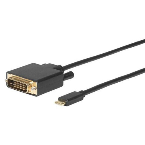 MicroConnect USB-C to DVI-D (24+1) Dual-Link adapter Cable 18m
