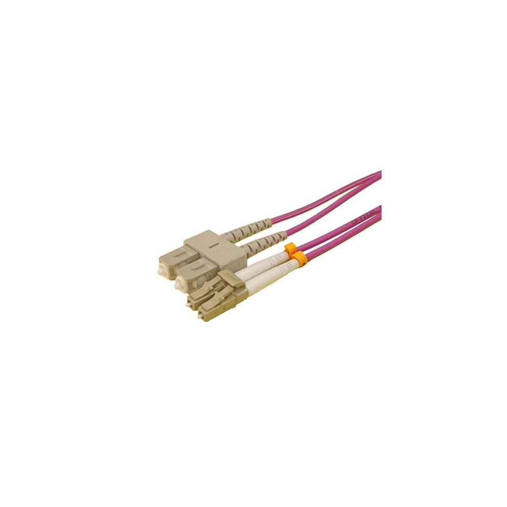 Cablenet 1.5M Om3 50/125 Lc-Sc Duplex Violet Lsoh Fibre Patch Lead 5056750338684
