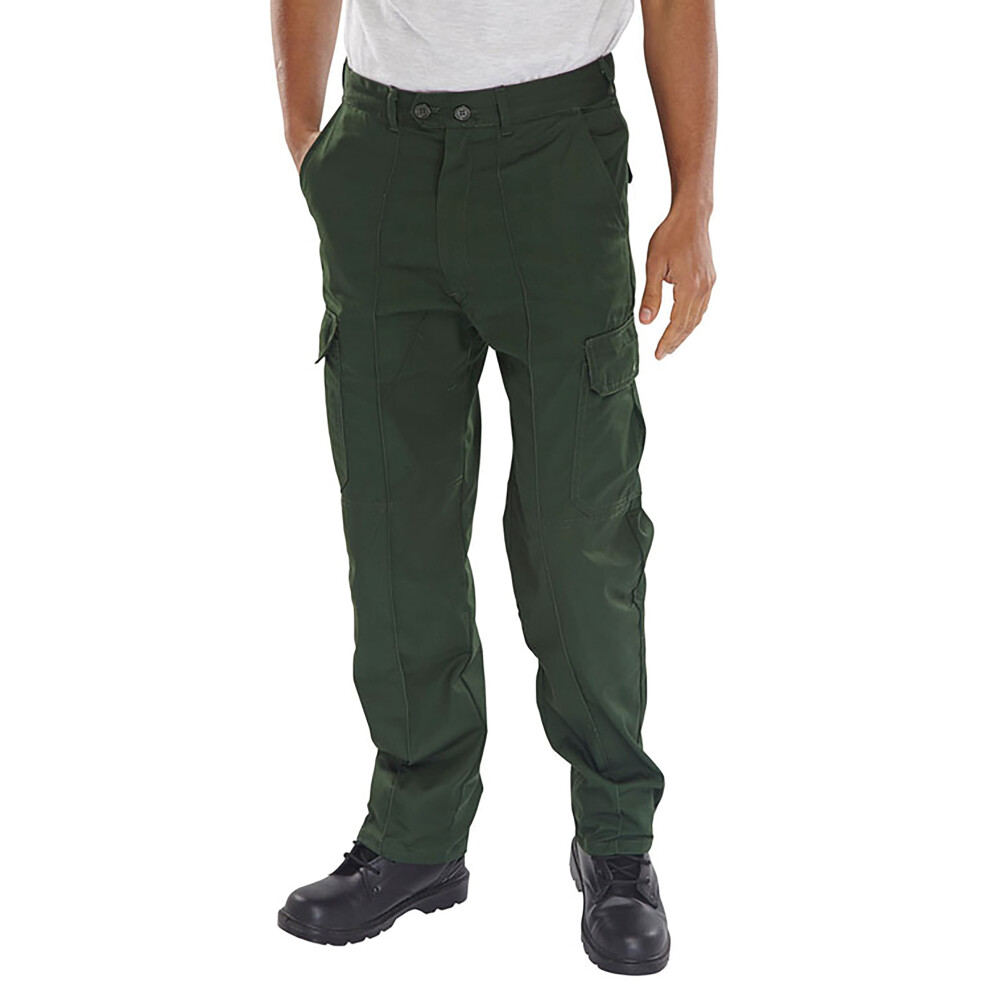 Beeswift Super Click Drivers Trousers Bottle Green 46 Pcthwbg46 5030566131974