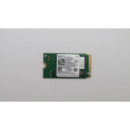 Lenovo Lenovo M.2 2242 solid-state drive 512GB capacity PCIe 4x4 interface optimized for high-speed data transfer OPAL certified.