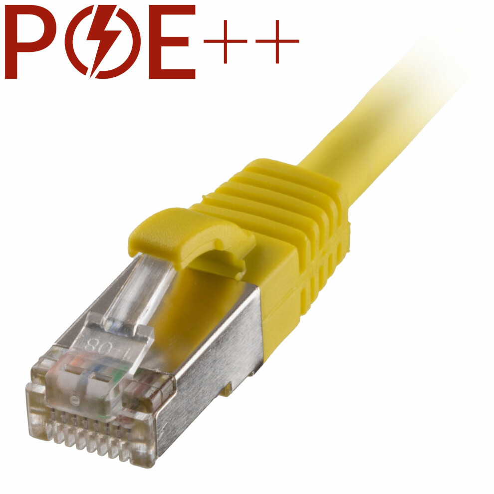 Cablenet 10M Cat6a Rj45 S/Ftp Lsoh 26Awg Snagless Booted Patch Lead Yellow 5056750312714