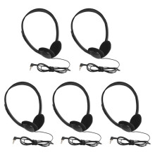 5PCS Classroom Headphones Kids Headphones 3.5mm Audio Headset for Students Children Toddler Teens