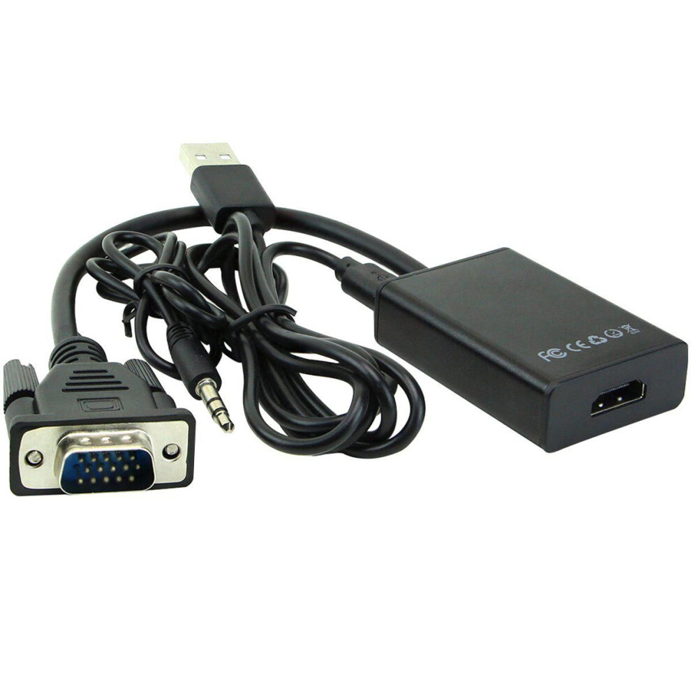 Microconnect Vga To Hdmi Converter With Usb Power And Audio 5711045142499