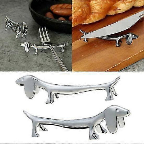 Cute Dog Shape Chopsticks Holder Rest Base Kitchen Cutlery Shelf Table Decor 2