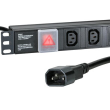 Cablenet 10 Way C13 Horizontal 1u PDU with C14 3m Feed