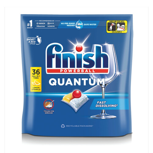 Finish Finish Quantum Lemon Dishwasher Tabs (Pack of 36) 3312419