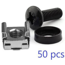 Lanview by Logon M6 CAGE NUT SET AND MOUNTING SCREWS 1set= 50pcs
