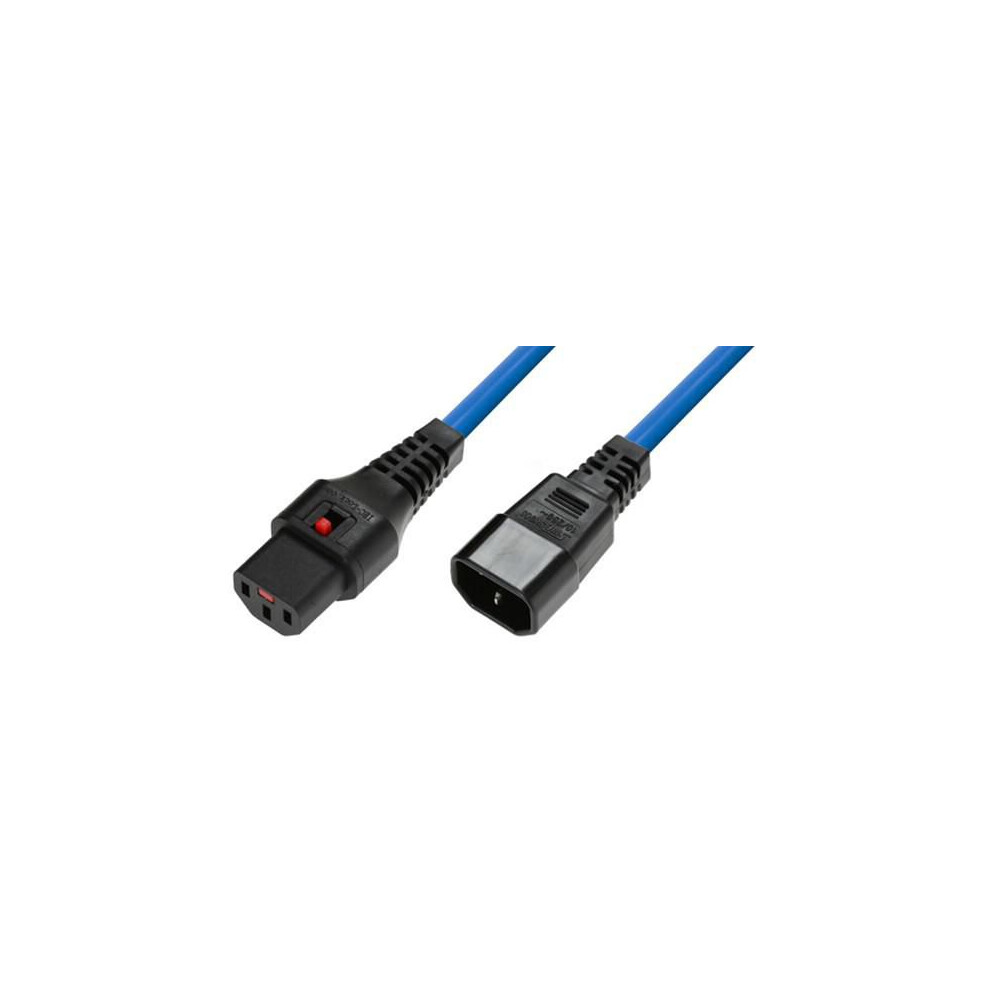 Microconnect Powercord C13 Iec Lock - C14 1 M Pc1086 Blue 5715063519066