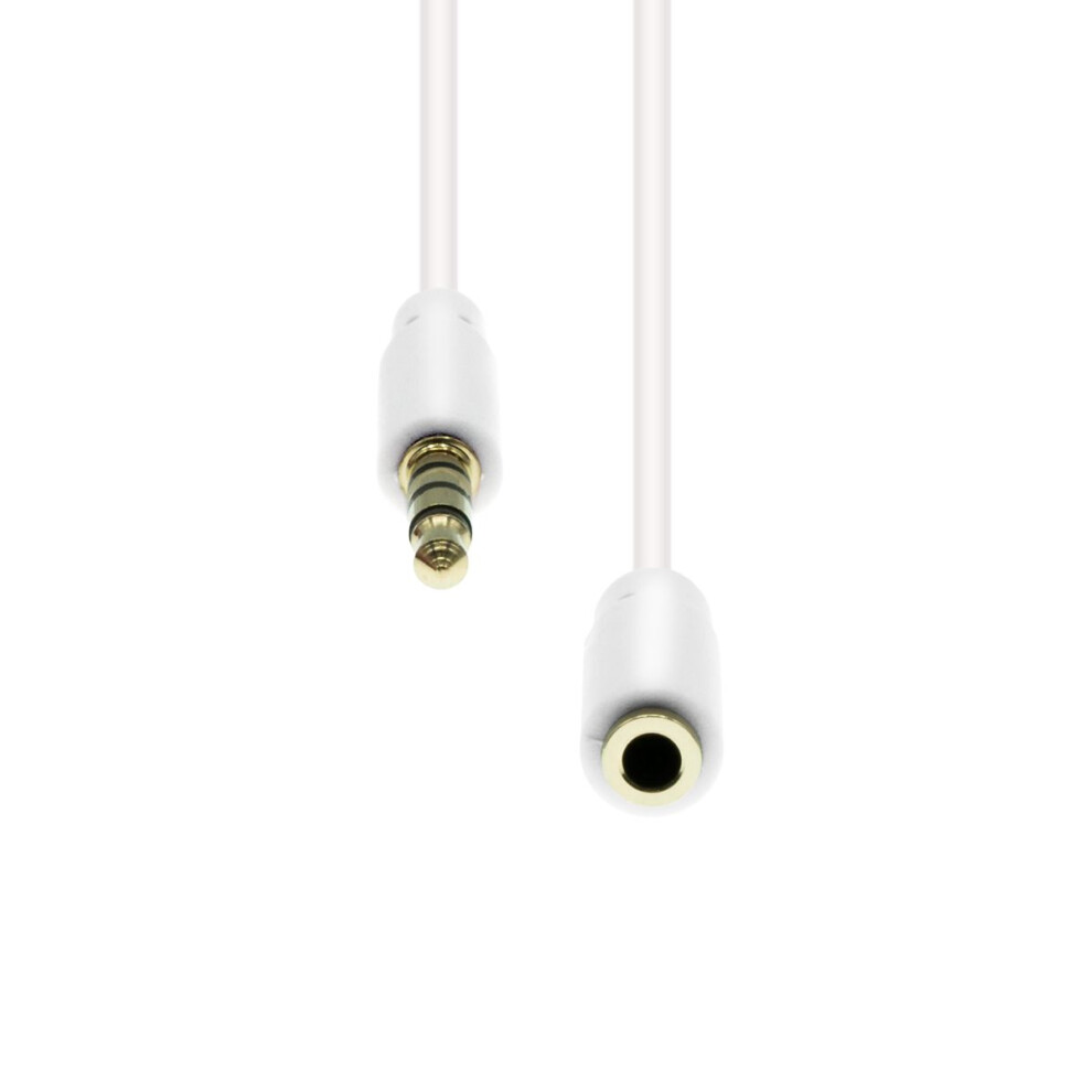 Proxtend Mini-Jack 4-Pin Slim Extension Cable 1M White 5714590026764