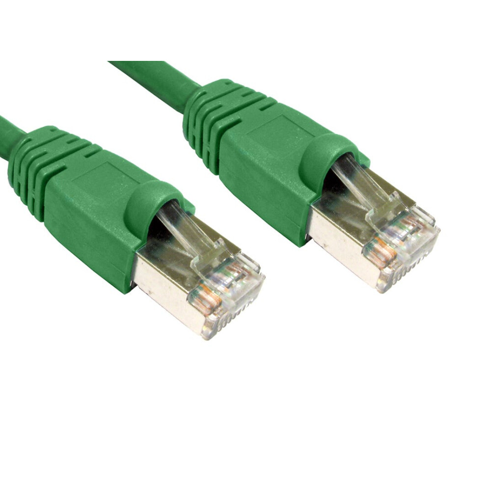 Cms Cables 15Mtr Lszh Snagless Shielded Cat6 Patch Cable Green 5055781228896