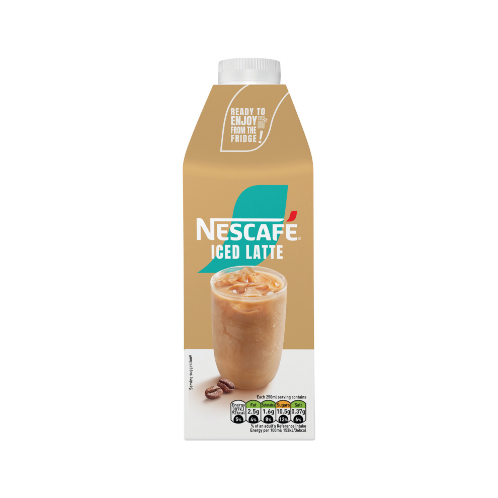 Nescafe Iced Latte Ready To Drink 750Ml (Pack Of 6) 12626373