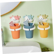 2pcs mouthwash Cup Toothbrush Holder Kids Rinse Cup for Kids Wall Toothbrush Mug pp Cartoon Toothbrush Cup Toothbrush Cup Holder Cute Blue 15*10*10cm