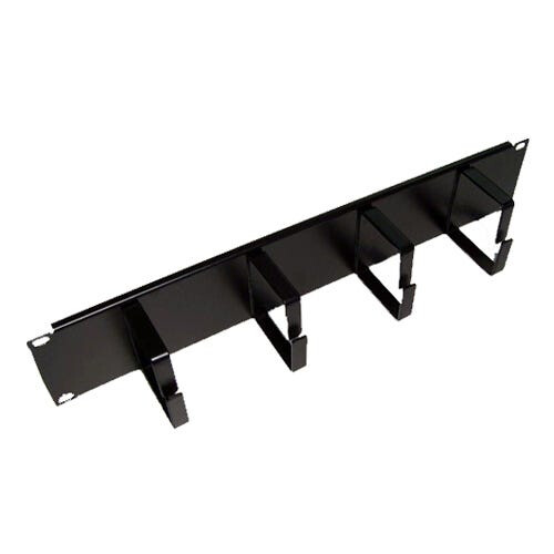 Cablenet 2u 65mm 4 Ring Cable Management Bar Black