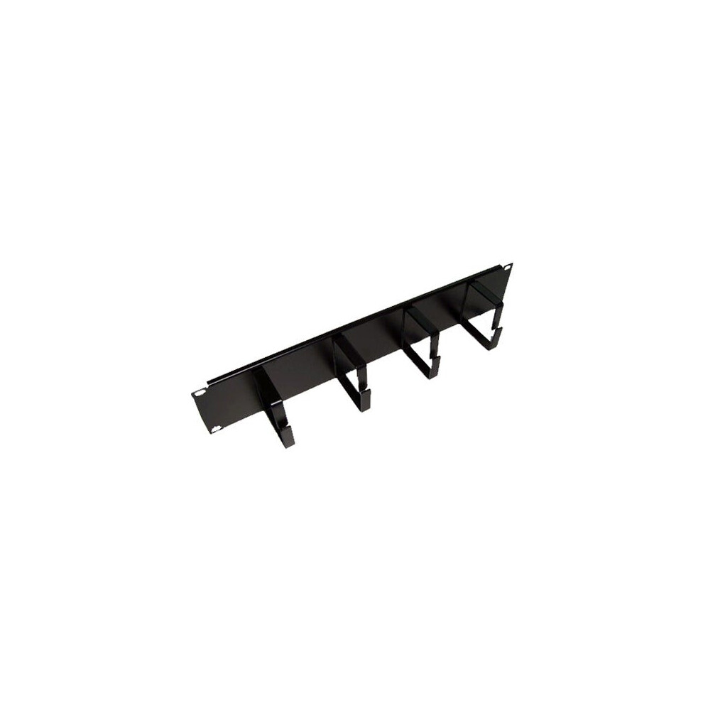 Cablenet 2U 65Mm 4 Ring Cable Management Bar Black 5056750315739