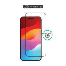 eSTUFF INFINITE iPhone 15 Pro képernyővédő fólia. Teljes lefedettségű edzett üveg Titanium Shield, ES501406