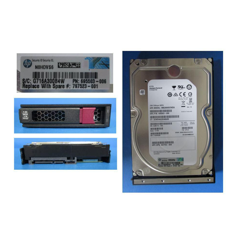 Hewlett Packard Enterprise Drv Hd 2Tb 6G 7.2K 3.5 Sata Lp 5715063807101
