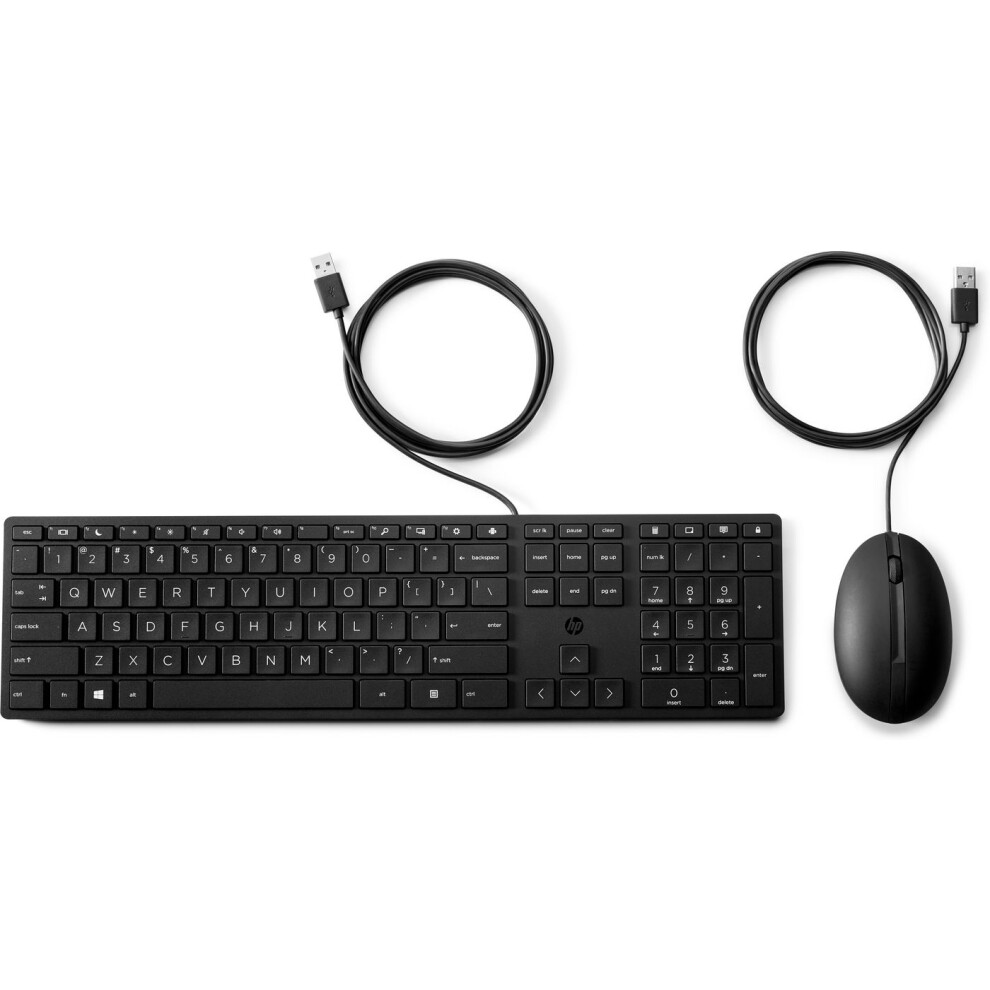 Hp Usb 320Mk Wired Keyboard & Mouse Set - Int 194721887689