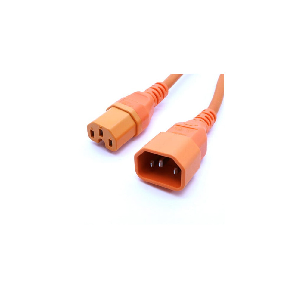 Cablenet 1M C14 - C15 Hot Condition H05rr-F 1.0Mm Power Lead Orange 5056750307598