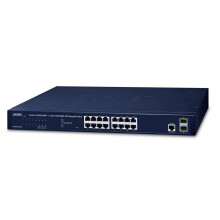 Planet 16-Port Layer 2 Managed Gigabit Ethernet Switch W/2 SFP Interfaces