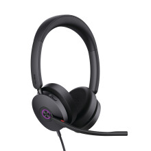 Mustat langalliset kuulokkeet - Yealink - USB Type A + USB Type C - Pään ympärille - Toimisto / puhelinpalvelukeskus