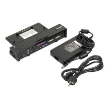 Dell Replicador E/Port II USB 3.0 VGA DVI-D Seriell Parallel PS/2 eSATA DisplayPort 1.2 RJ-45 240 W 1.05kg