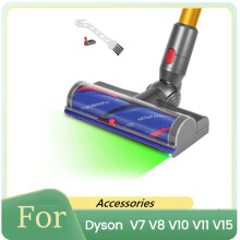 Kit de Tête de Nettoyage Anti-Enchevêtrement pour Aspirateurs V7, V8, V10, V11, V15, avec Détection de Poussière par LED.
