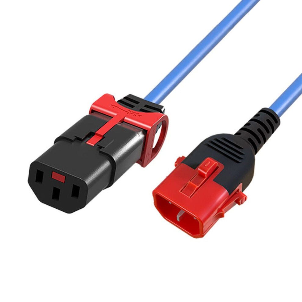 Scolmore 0.5M C14 - C13 Dual Lock Pvc 1.0Mm Power Lead Blue 5056313247262
