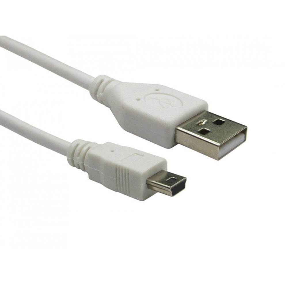 Cdl 0.5M Usb 2.0 A-Minib 5 Pin Wht 5055781249105