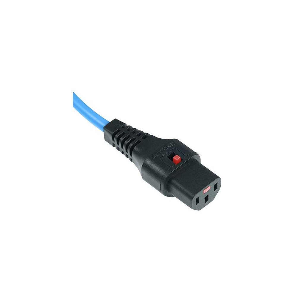 Scolmore 1M C14 - C13 Lock Pvc 1.0Mm Power Lead Blue 5055112840421