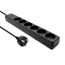 ProXtend Danish EDB Power Strip 6-way 3M Black
