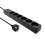 ProXtend Danish EDB Power Strip 6-way 3M Black 1