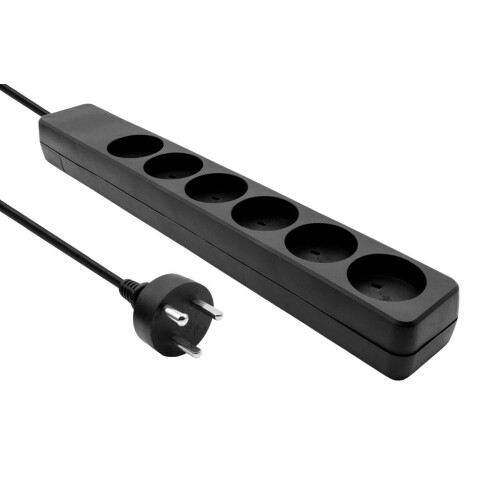 ProXtend Danish EDB Power Strip 6-way 3M Black